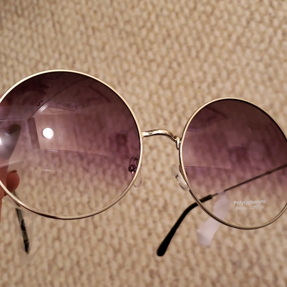 NEW round retro faded gradiant sunglasses sunnies - Picture 3 of 4